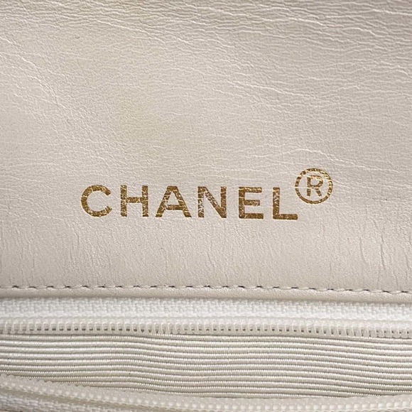 CHANEL Shoulder Bag Matelasse Coco Mark Lambskin White ⭐ - Picture 12 of 13